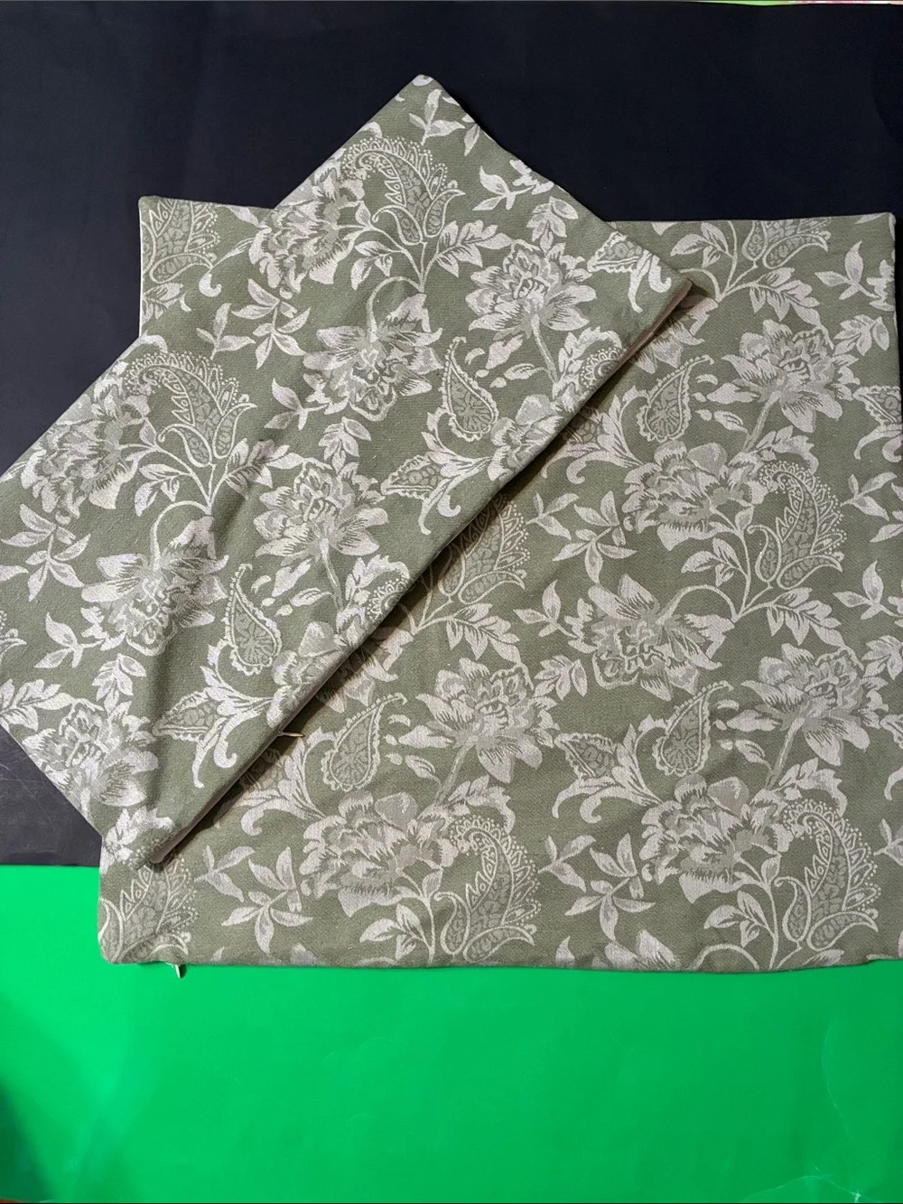 Floral Paisley Pillow Covers (pair; stuffed pillow option available)